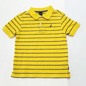 Nautical yellow polo for boys, size 7 - Picture 1 of 3
