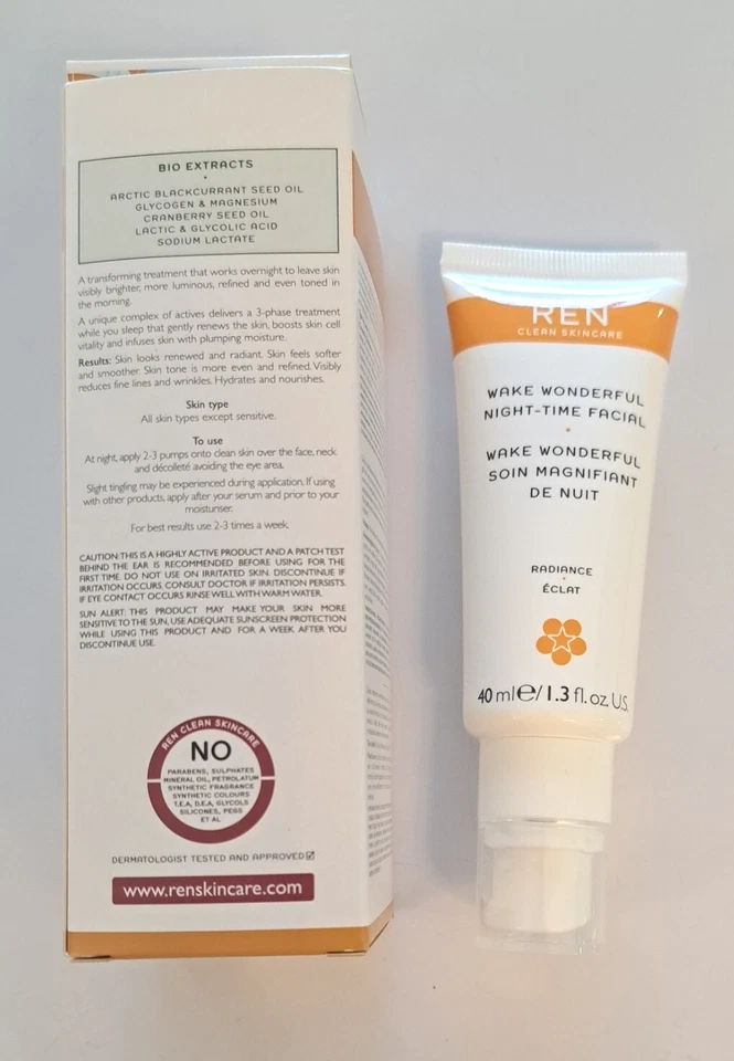 Suero facial nocturno REN Clean Skincare - Wake Wonderful, 40 ml/1,3 oz Foto 1 de 1