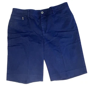 Lauren Ralph Lauren Shorts Damen 10 blau Chino vorne flach adrett Golf Freizeit - Bild 1 von 9
