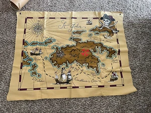 Pottery Barn Kids Treasure Map Wall Decor 47” x 37" With Box - Picture 1 of 5