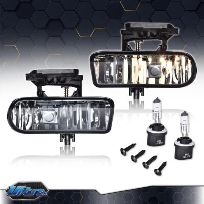 Luces antiniebla luces de conducción de parachoques ahumadas aptas para 99-02 GMC Sierra 00-06 Yukon Foto 1 de 4