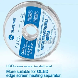 2x Alambre de molibdeno de 0,03 mm 100 M Cable separado más duro para separador de pantalla OLED - Imagen 1 de 8