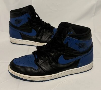 Nike Air Jordan 1 Retro OG High Royal Blue Black 555088-007 2017 Men’s Size 14 - Image 1 of 4