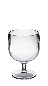  Polycarbonate Plastic STACKING Wine Glasses Unbreakable Reuseable
