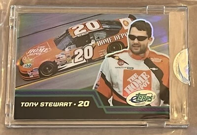 2003 eTopps Encased #1 TONY STEWART 🏎 NASCAR Racing 🏎 Print Run = 3194 🏎 - Image 1 of 3