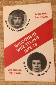 1978-79 University Of Wisconsin Wrestling Schedule - Picture 1 of 2