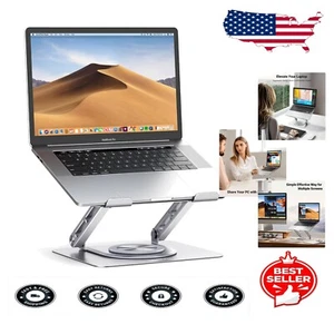 Versatile 360° Rotating Laptop Stand for Comfortable Viewing – Fits Up to 17.3” - Picture 1 of 9