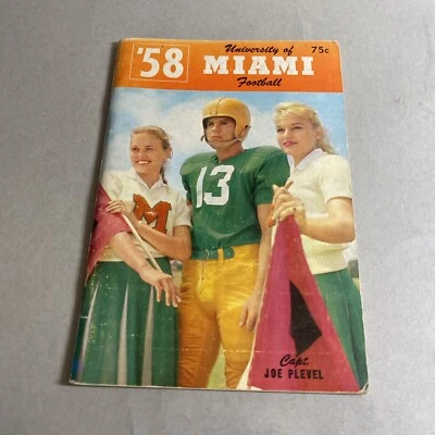 Football History: 1958 University of Miami Football Program / MOB Foto 1 de 4