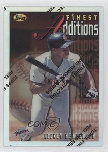 1996 Topps Finest Refractor Rickey Henderson #229 HOF