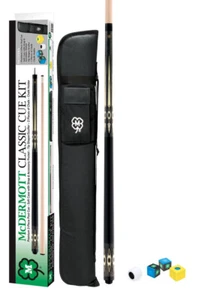 New McDermott Classic Kit 4 - Cue, Soft Case, Chalk, Chalk Holder & Tip Scuffer - Picture 1 of 3