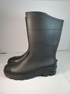 BLACK RUBBER MUD/SNOW/WORKBOOTS NEW - Picture 1 of 6