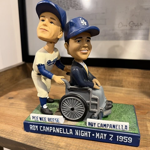 2014 Los Angeles Dodgers Pee Wee Reese Roy Campanella Bobblehead SGA Cover