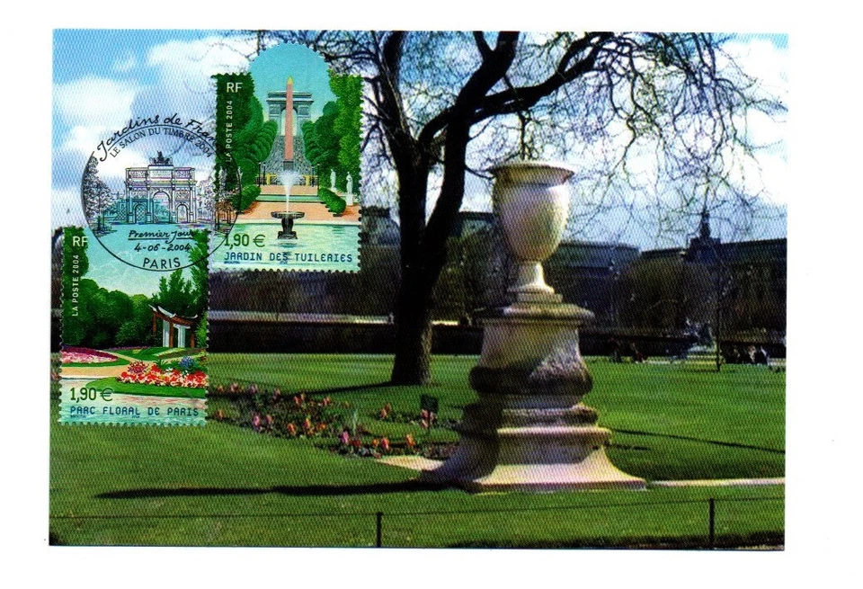 2 cartes postale du premier jour (1er jour) de 2004 avec les timbres n°3673/3674 - Photo 1/1