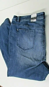 New Women's Size 26W Straight Leg Tummy Control Midrise Blue Jeans Incessential - Picture 1 of 6
