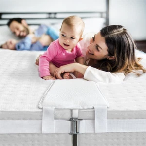 Bed Bridge, Twin to King Bed Converter Kit, Bed Gap Filler with Strap, Mattress - Picture 1 of 7