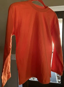 Nike Langarm T-Shirt Herren Baumwolle Einfarbig Rundhals Tee Shirt Oberteil NEU ohne Etikett - Bild 1 von 6