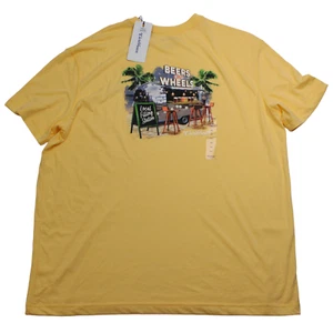Caribbean Men's Big & Tall Tropical Graphic Tee Beer Size XLT Retail $40 - Picture 1 of 3