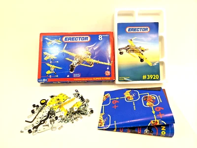 Erector Meccano Airplanes Super Flyers 3920 INCOMPLETE SET 1990s Construction - Image 1 of 4