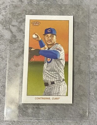2020 Topps 206 Baseball Series 4 #13 Willson Contreras Chicago Cubs BASE - Image 1 of 2