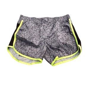 Active Running Shorts XL Grey Patterned Elastic Waist Stretch Gym Athletic Fit - Picture 1 of 3
