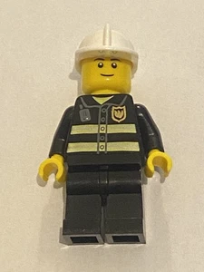 LEGO Fire Reflective Stripes White Fire Helmet Ref cty0090 Set 7945 - Picture 1 of 1