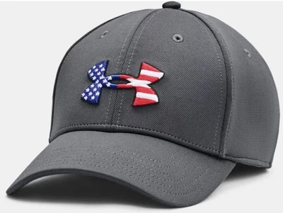 Under Armour Men's UA Freedom Blitzing Stretch Fit Cap Flex Hat USA Cap - Image 1 of 4