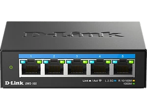 D-LINK DMS-105 5-Port Multi-Gigabit Unmanaged Desktop  Switch 5 - Bild 1 von 4