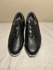 Zapatos de golf FootJoy Contour Series Spike 54014 para hombre talla 11 1/2 W cuero negro - Imagen 1 de 6