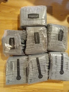 Depend Herren Unterwäsche L 126 Ct Split Packs Neu unbenutzt Inkontinenz grau - Bild 1 von 4