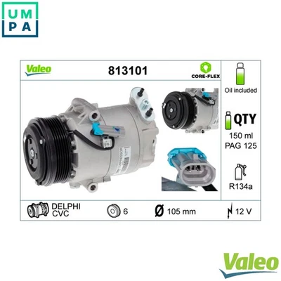 COMPRESSOR AIR CONDITIONING 813101 FOR VAUXHALL ASTRA/Mk OPEL ZAFIRA/FAMILY/B - Image 1 of 4