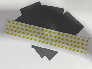 HO Scale Roads Model Train Scenery Sheets No Passing Yellow City - 4 Sheets - Picture 1 of 2