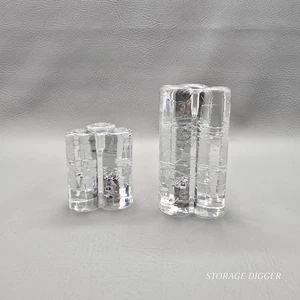 Set 2 portacandele vintage a forma di quadrifoglio Iittala Arkipelago di Timo Sarpaneva - Foto 1 di 12