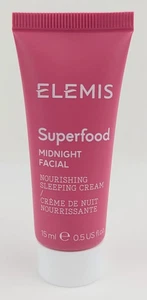 ELEMIS Superfood Mitternacht Gesichtsschlafcreme Reisegröße 0,5 flüssige Unzen VERSIEGELT + GESCHENK - Bild 1 von 1