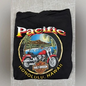 Vintage Harley Davidson Single Stitch Honolulu Hawaii Pocket Biker T-Shirt Gr. XL - Bild 1 von 9