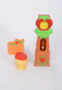 Vintage Strawberry Shortcake Berry Happy Home Standuhr & Toilette - Bild 1 von 9