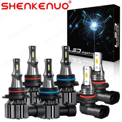 For Toyota Sienna Van 2006 2007 2008 2009 2010 LED Headlight + Fog Light Bulbs - Image 1 of 4