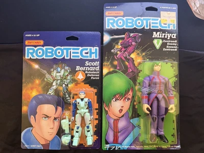 Lote de 2 figuras de acción SELLADAS Matchbox Robotech Scott Bernard 6" Miriya RARO Foto 1 de 4