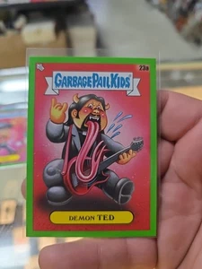 2024 Topps GPK Green Day Garbage Pail Kids Green Parallel Demon Ted 23A - Picture 1 of 2
