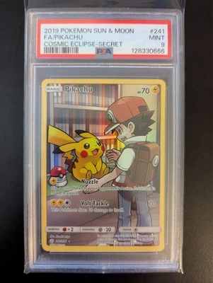 PSA 9 2019 Pokemon S&M FA/Pikachu Cosmic Eclipse #241  - Image 1 of 2