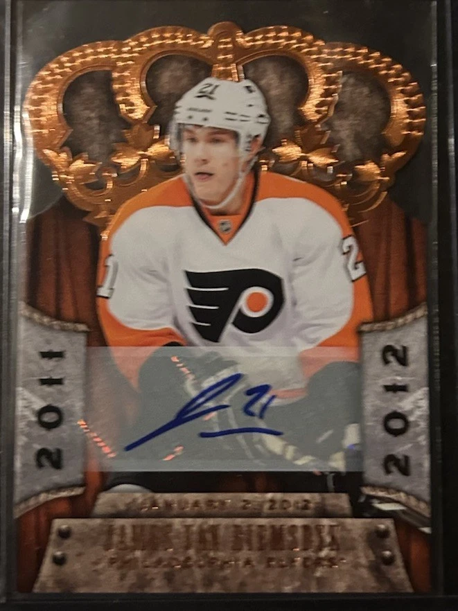 2011-12 Panini Crown Royale #70 James van Riemsdyk Premiere Date Autographs #/99 - Image 1 of 2