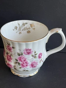 Albert Bone China COFFEE MUGS Pink Roses Excellent Condition For Mother’s Day - Imagen 1 de 5