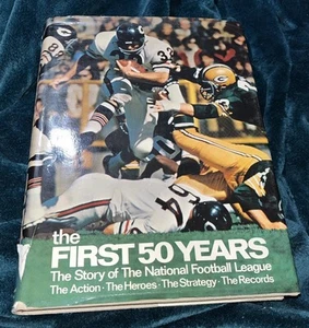 Vintage Book 1970 Edition The History Of The NFL First 50 Years Action Heroes VG - Picture 1 of 4