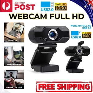 Web Camera with Microphone Webcam Full HD 1080P USB 2.0 For PC Desktop Laptop - Picture 1 of 7