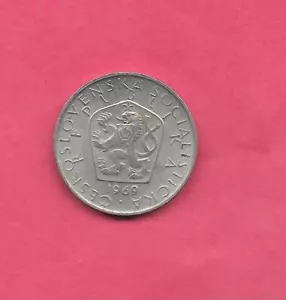CZECHOSLOVAKIA KM60 1969 XF-SUPER FINE CIRCULATED 5 KORUNS COIN - Picture 1 of 1