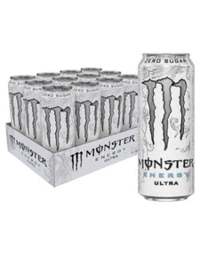 Monster Energy Drink Ultra Zero White Zero 12 x 500ml Cans FREE DELIVERY - Picture 1 of 2