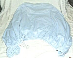 Circo Crib Fitted Sheet Blue Fleece Toddler Bed Deep 9" Corners