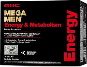 GNC Mega Men Energy and Metabolism Vitapak Program, Convenient, Complete Nutriti - Picture 1 of 12