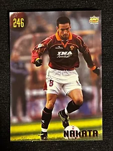 CARD HIDETOSHI NAKATA ROMA # 246 MUNDI CROMO CALCIATORI 2000 NERA NO PANINI - Imagen 1 de 4