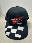 Vintage Red Wing Shoes Racing Hat Cap Black Red White 80s/90s Strapback