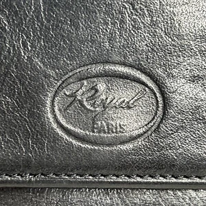 Portafoglio donna Royal Paris in pelle nera portafogli, monete e carte di credito - Foto 1 di 5
